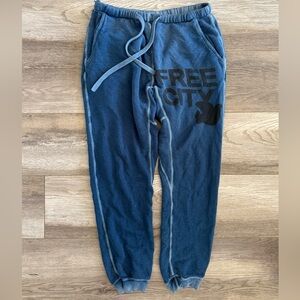 “Washed Denim” freecity Superflux Sweatpants Size Medium